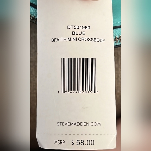 Steve Madden Turquoise Handbag/Crossbody - Picture 6 of 6